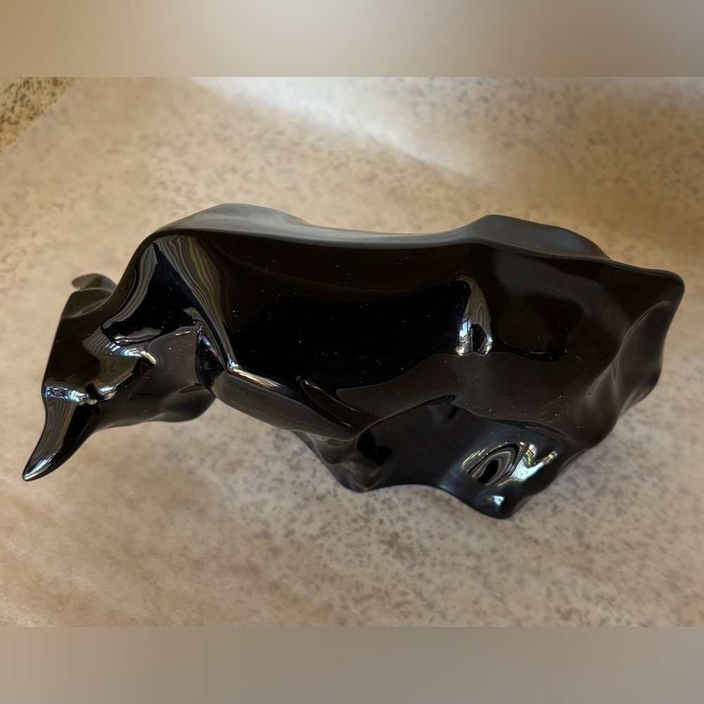Baccarat Black Crystal Bull - Picture 11 of 14